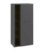 Полупенал Villeroy & Boch Subway 3.0 57,4х36,2х120 см петли справа ДСП графит/ручка монохром C59902VR