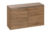 Шкафчик для ванной Villeroy & Boch Subway 3.0 72,8х25,6 см ДСП дуб канзас/ручка алюминий глянцевый C60000RH