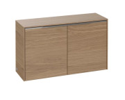 Шкафчик для ванной Villeroy & Boch Subway 3.0 72,8х25,6 см ДСП северный дуб/ручка алюминий глянцевый C60000VJ