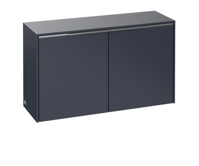 Шкафчик для ванной Villeroy & Boch Subway 3.0 72,8х25,6 см ДСП морской синий/ручка алюминий глянцевый C60000VQ