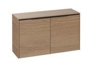 Шкафчик для ванной Villeroy & Boch Subway 3.0 72,8х25,6 см ДСП северный дуб/ручка вулканический черный C60001VJ