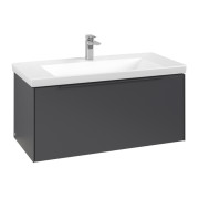 Тумба под раковину Villeroy & Boch Subway 3.0 97,3х42,9 см ДСП/алюминий графит/монохром C569L2VR