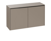 Шкафчик для ванной Villeroy & Boch Subway 3.0 72,8х25,6 см ДСП серо-коричневый/ручка монохром C60002VM