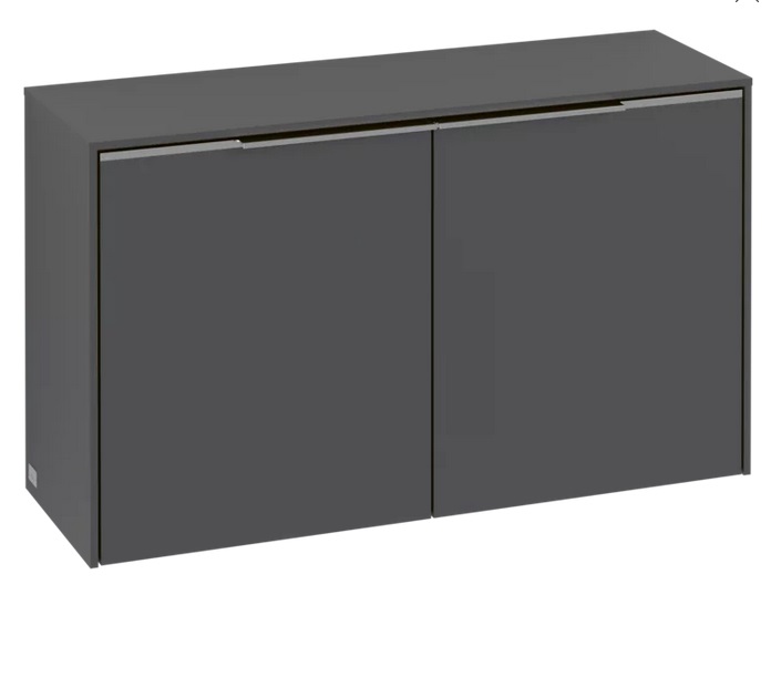 Шкафчик для ванной Villeroy & Boch Subway 3.0 72,8х25,6 см ДСП графит/ручка монохром C60002VR