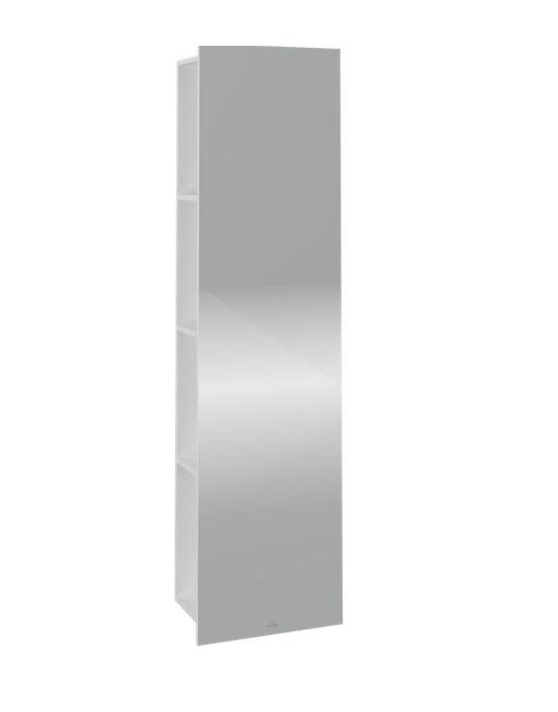 Дзеркало для ванної кімнати Villeroy & Boch Subway 3.0 45х170 см з полицями ДСП чисто білий C59600VF