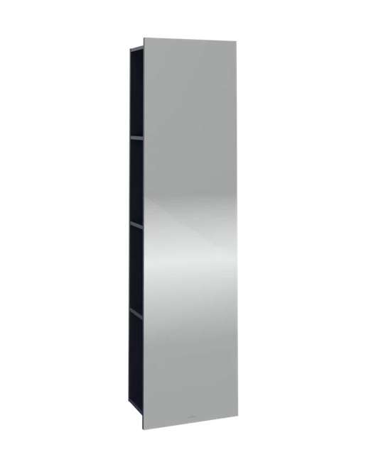 Зеркало для ванной Villeroy & Boch Subway 3.0 45х170 см с полками слева ДСП морской синий C59600VQ