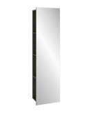 Зеркало для ванной Villeroy & Boch Subway 3.0 45х170 см с полками слева ДСП графит C59600VR