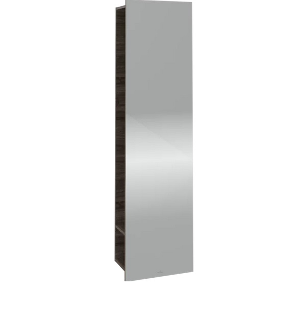 Зеркало для ванной Villeroy & Boch Subway 3.0 45х170 см с полками справа ДСП каменный дуб C59700RK