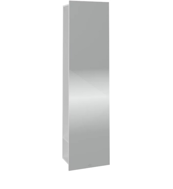 Дзеркало для ванної кімнати Villeroy & Boch Subway 3.0 45х170 см з полицями праворуч ДСП чисто білий C59700VF