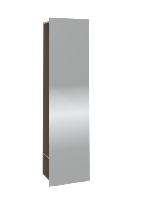 Зеркало для ванной Villeroy & Boch Subway 3.0 45х170 см с полками справа ДСП серо-коричневый C59700VM