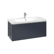 Тумба под раковину Villeroy & Boch Subway 3.0 97,3х42,9см ДСП/алюминий морской синий C569L0VQ