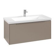 Тумба под раковину Villeroy & Boch Subway 3.0 97,3х42,9 см ДСП/алюминий тауп/монохром C569L2VM