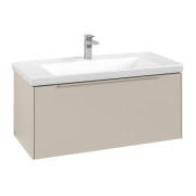Тумба під раковину Villeroy & Boch Subway 3.0 97,3х42,9 см ДСП/алюміній сірий кашемір/монохром C569L2VN