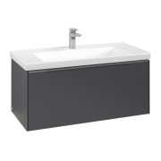 Тумба под раковину Villeroy & Boch Subway 3.0 97,3х42,9 см ДСП/алюминий графит C569L0VR
