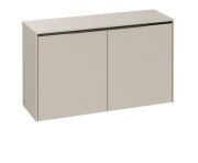 Шкафчик для ванной Villeroy & Boch Subway 3.0 72,8х25,6 см ДСП кашемировый серый/ручка монохром C60002VN