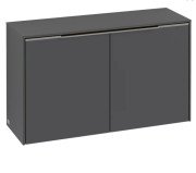 Шкафчик для ванной Villeroy & Boch Subway 3.0 72,8х25,6 см ДСП графит/ручка монохром C60002VR