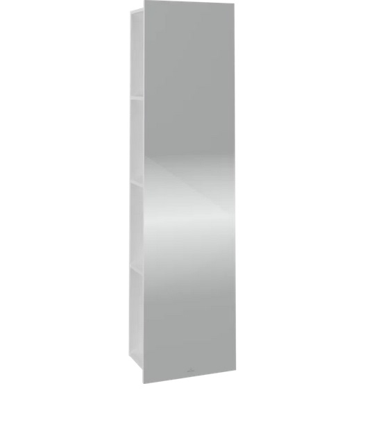 Зеркало для ванной Villeroy & Boch Subway 3.0 45х170 см с полками слева ДСП бриллиантовый белый C59600VE