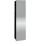 Зеркало для ванной Villeroy & Boch Subway 3.0 45х170 см с полками слева ДСП вулканический черный C59600VL