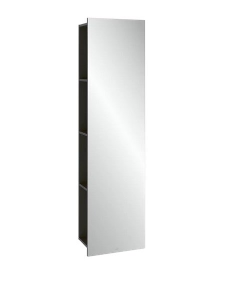 Дзеркало для ванної кімнати Villeroy & Boch Subway 3.0 45х170 см з полицями ДСП графіт C59600VR