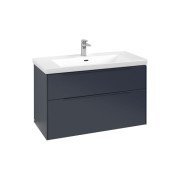 Тумба под раковину Villeroy & Boch Subway 3.0 97,3х57,6 см ДСП/алюминий морской синий/монохром C570L2VQ