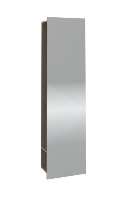 Дзеркало для ванної кімнати Villeroy & Boch Subway 3.0 45х170 см з полицями праворуч ДСП сіро-коричневий C59700VM