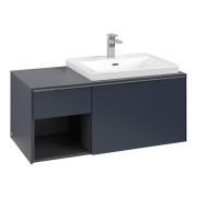 Тумба под раковину Villeroy & Boch Subway 3.0 100х42,3 см ДСП/алюминий морской синий C571L0VQ