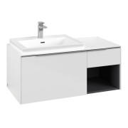 Тумба под раковину Villeroy & Boch Subway 3.0 100х42,3 см ДСП/алюминий белый бриллиант C572L0VE