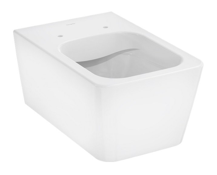 Унитаз подвесной Hansgrohe EluPura Q AquaFall Flush безободковый 36х54 см керамика белый 60194450