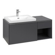 Тумба під раковину Villeroy & Boch Subway 3.0 100х42,3 см ДСП/алюміній графіт C572L0VR