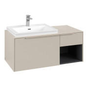 Тумба під раковину Villeroy & Boch Subway 3.0 100х42,3 см ДСП/алюміній сірий кашемір/монохром C572L2VN