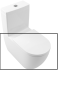 Чаша унитаза-компакта Villeroy & Boch Subway 3.0 37х71 см санитарная керамика TwistFlush CeramicPlus альпийский белый 4672T0R1