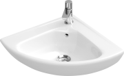 Раковина кутова Villeroy & Boch O.novo 41,5х41,5 см санітарна кераміка CeramicPlus альпійський білий 732740R1