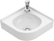 Раковина угловая Villeroy & Boch O.novo 40х32 см санитарная керамика CeramicPlus альпийский белый 731033R1