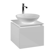 Тумба під раковину Villeroy & Boch Legato 45х50 см МДФ/ДСП білий глянсовий B56500DH