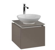 Тумба под раковину Villeroy & Boch Legato 45х50 см ДСП трюфель серый B56500VG