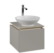 Тумба під раковину Villeroy&Boch Legato 45х50 см ДСП м'який сірий B56500VK