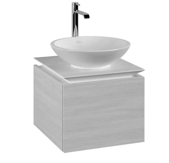 Тумба під раковину Villeroy&Boch Legato 45х50 см ДСП біле дерево B56500E8