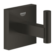 Крючок для ванной Grohe QuickFix Start Cube одинарный металл черный матовый 409612430