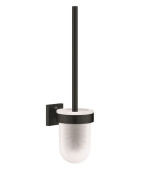 Ершик для унитаза Grohe QuickFix Start Cube стекло/металл черный матовый 409772430