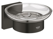 Мильниця для ванної Grohe QuickFix Start Cube з утримувачем чорний матовий 410962430