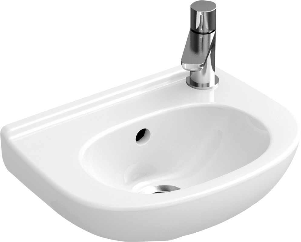 Раковина Villeroy & Boch O.novo 36х27 см санитарная керамика с переливом альпийский белый 53603801