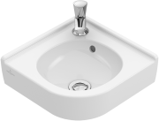 Раковина кутова Villeroy & Boch O.novo 40х32 см санітарна кераміка CeramicPlus альпійський білий 731032R1