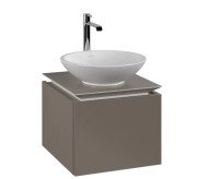 Тумба під раковину Villeroy & Boch Legato 45х50 см ДСП сірий трюфель B56500VG