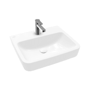 Раковина Villeroy & Boch O.novo 55х46см без переливу санітарна кераміка альпійський білий 4A415601