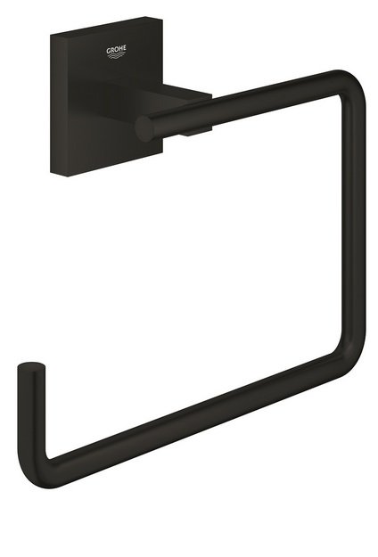 Тримач-кільце для рушників Grohe QuickFix Start Cube метал чорний матовий 409752430