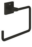 Тримач-кільце для рушників Grohe QuickFix Start Cube метал чорний матовий 409752430