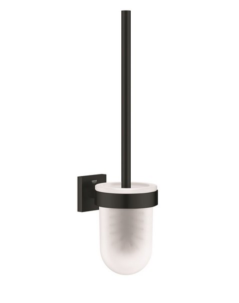 Єршик для унітазу Grohe QuickFix Start Cube скло/метал чорний матовий 409772430