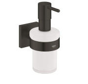 Диспенсер для рідкого мила Grohe Start Cube із тримачем чорний матовий 410982430