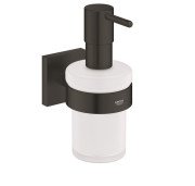 Диспенсер для жидкого мыла Grohe Start Cube с держателем черный матовый 410982430