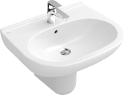 Раковина Villeroy & Boch O.novo 60х49 см санитарная керамика CeramicPlus альпийский белый 516060R1